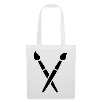 Brush, Painting, Art Symbol - Tote Bag - white - Front