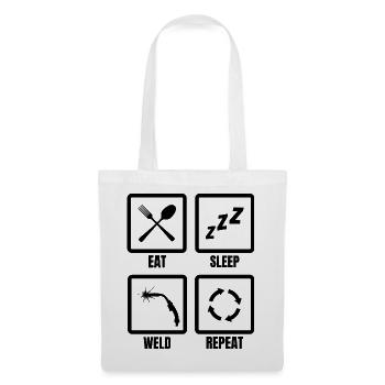 Routine de soudeur - Sac en tissu - blanc - Devant