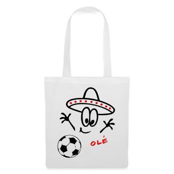 Sombrero Fußball  - Stoffbeutel - Weiß - Vorne