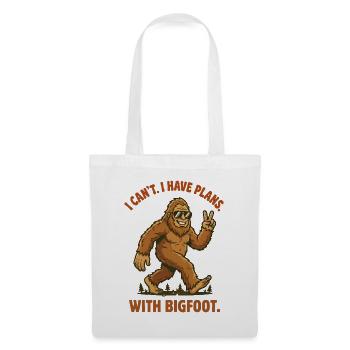 Bigfoot with peace sign - Tote Bag - white - Front
