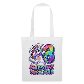 Rainbow Unicorn : Génial depuis 2018 - Sac en tissu - blanc - Devant