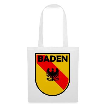 Baden Wappen Schild mit Adler - Stoffbeutel - Weiß - Vorne