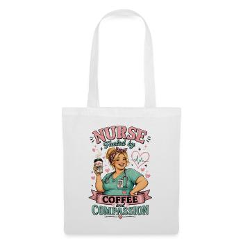 Nurse Fueled by Coffee and Compassion - Tote Bag - white - Front