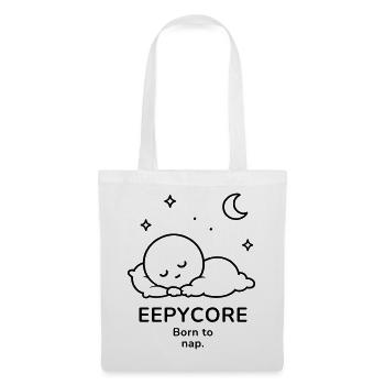 Eepycore – Born to Nap | Cozy Sleep Mood - Stoffbeutel - Weiß - Vorne