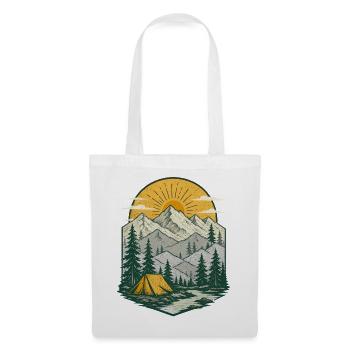 Sunrise Mountain Camp Scene - Tote Bag - white - Front