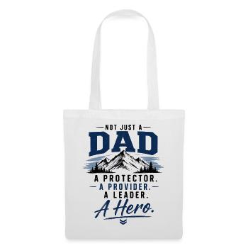 Père Héros : Protecteur et Pourvoyeur - Sac en tissu - blanc - Devant