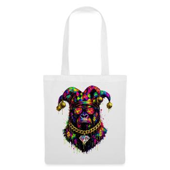 Gorilla Jester Neon Graffiti - Tote Bag - white - Front
