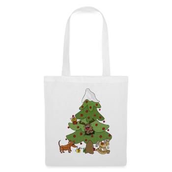 Witziger_weihnachtsbaum_1 - Stoffbeutel - Weiß - Vorne