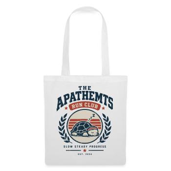 Apathetics Run Club Schlafende Schildkröte - Stoffbeutel - Weiß - Vorne