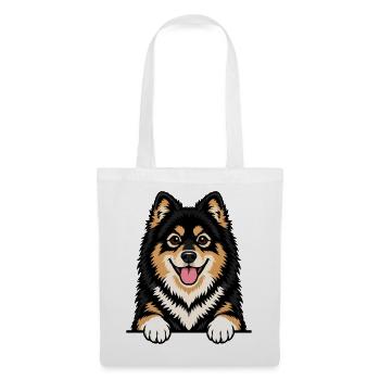 Finnischer Lapphund - Stoffbeutel - Weiß - Vorne