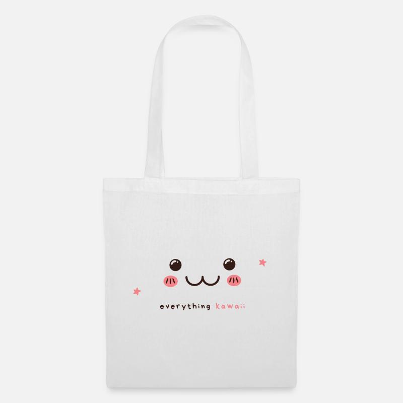Kawaii - Stoffbeutel - Weiß