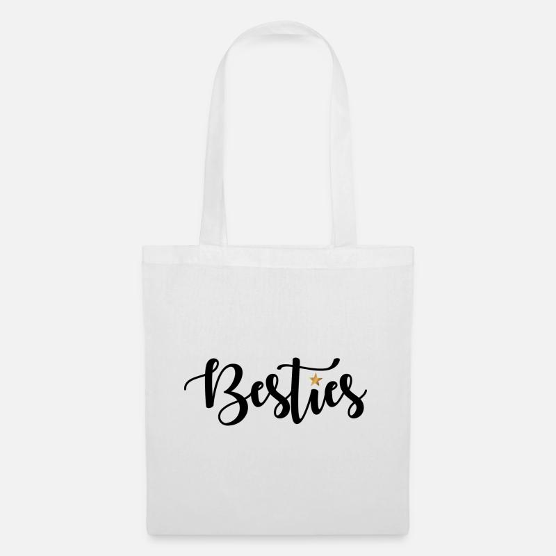 Besties - Stoffbeutel - Weiß