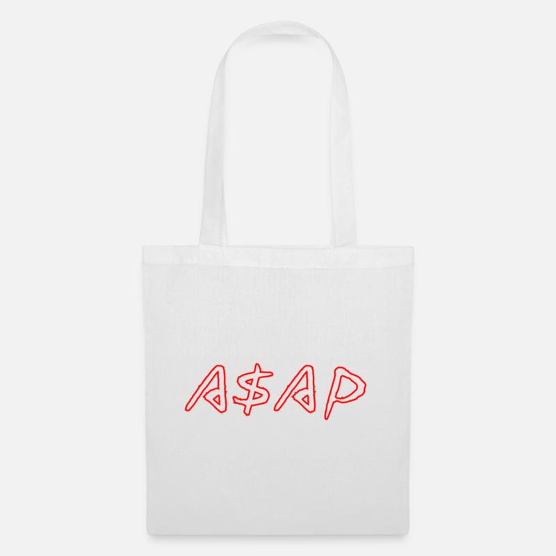 ASAP Neon Sketch Red - Tote Bag - white