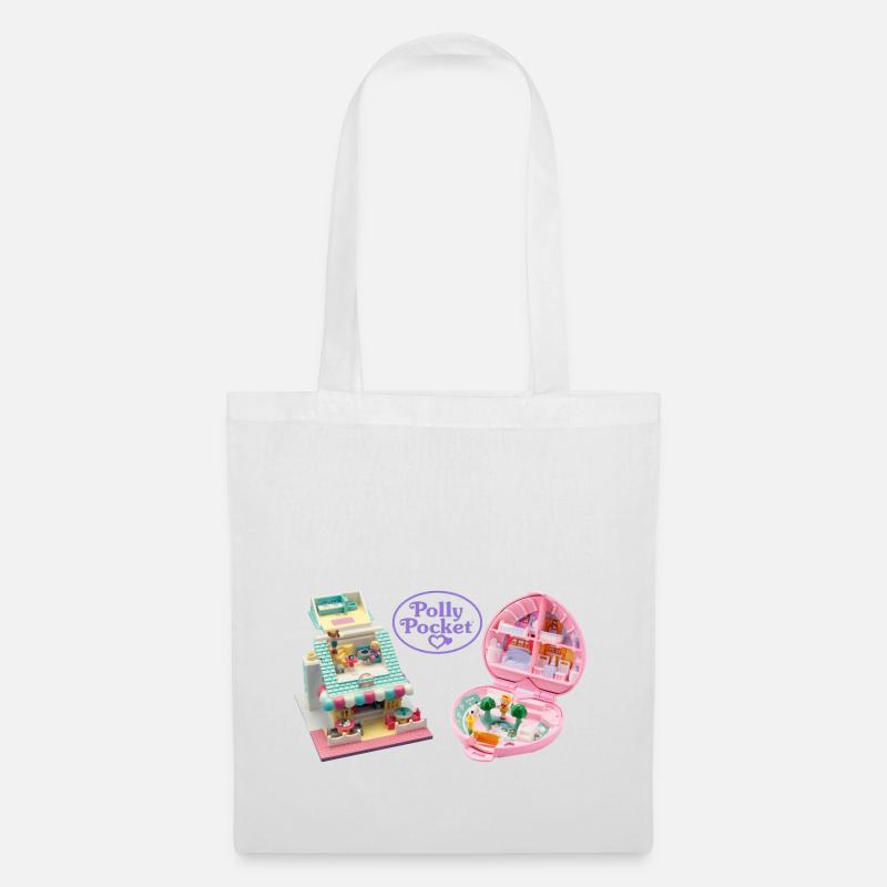 Polly Pocket™ Logo Design With Playsets - Torba materiałowa - biały