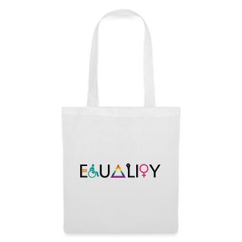 Equality LGBT Spruch Geschenk Pride Rechte - Stoffbeutel - Weiß - Vorne