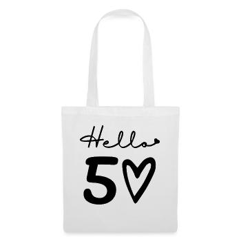 hello 50. 50th birthday - Tote Bag - white - Front
