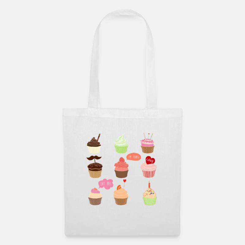 Cupcake - Stoffbeutel - Weiß