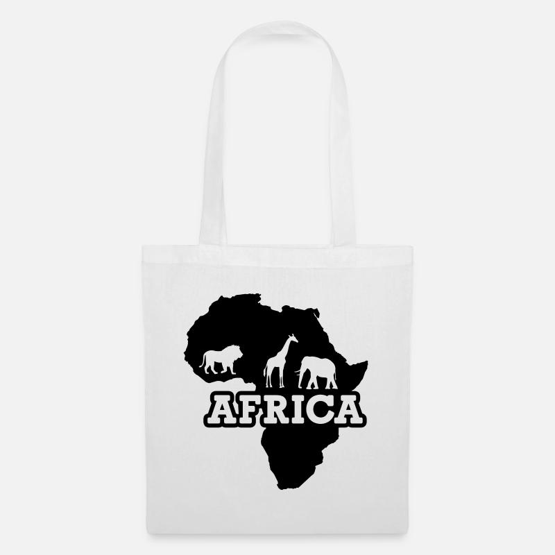 Afrika - Stoffbeutel - Weiß