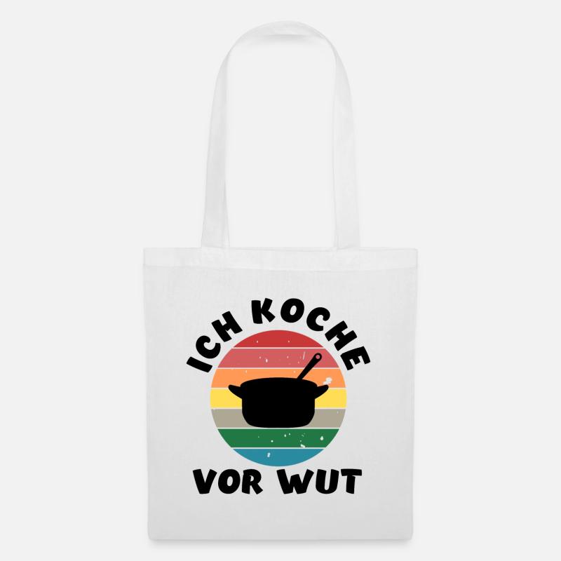 Ich Koche vor wut / Doppeldeutig/ Wortwitz - Stoffbeutel - Weiß