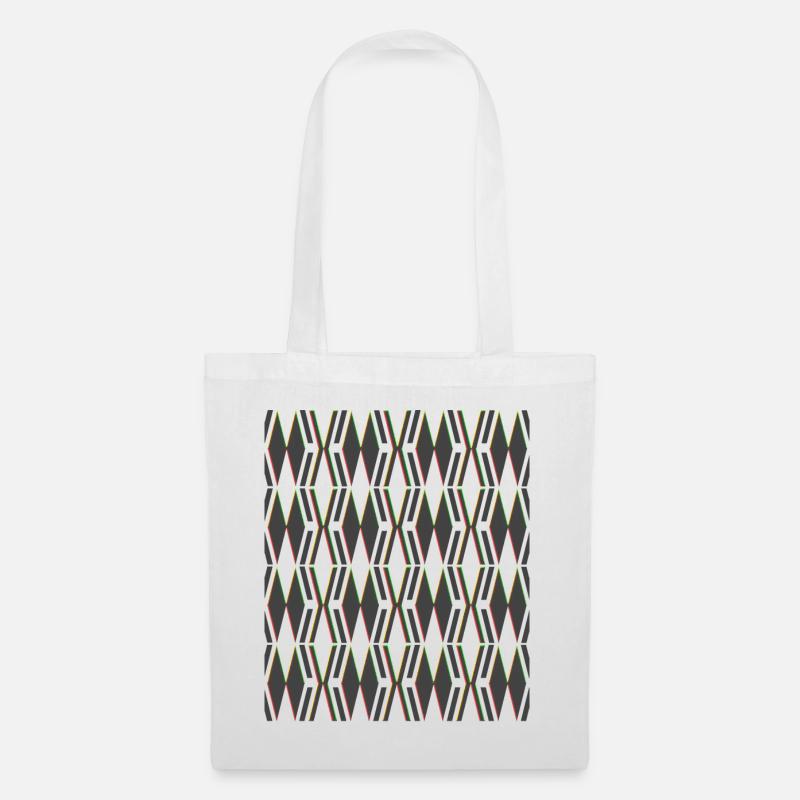 Criss Kreuz Design - Stoffbeutel - Weiß