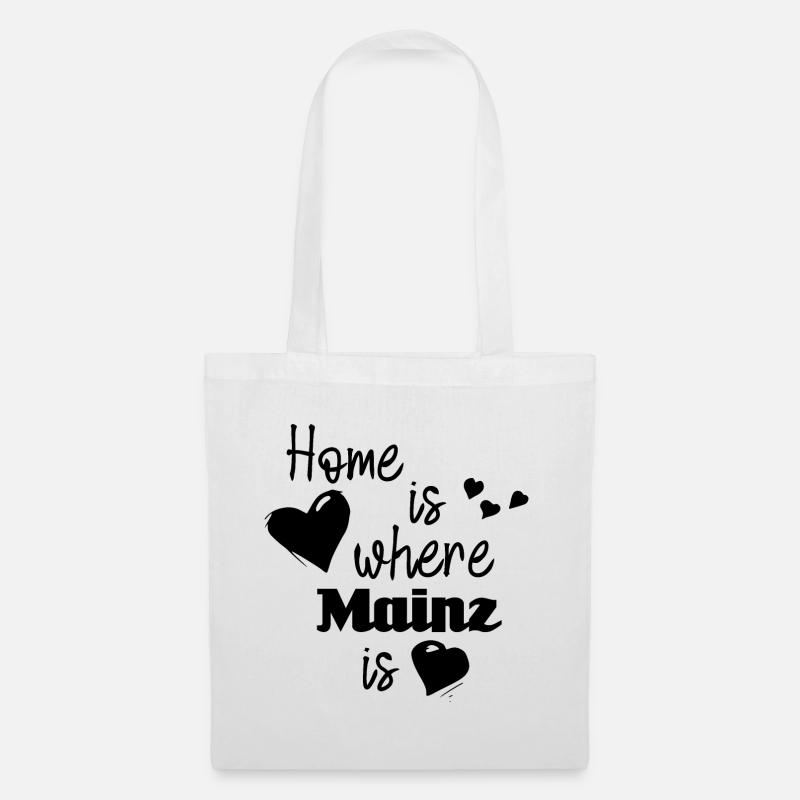 Zuhause in Mainz - Home is where Mainz is - Stoffbeutel - Weiß