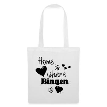 Zuhause in Bingen - Home is where Bingen is - Stoffbeutel - Weiß - Vorne