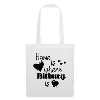 Zuhause in Bitburg - Home is where Bitburg is - Stoffbeutel - Weiß - Vorne