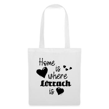 Zuhause in Lörrach - Home is where Lörrach is - Stoffbeutel - Weiß - Vorne