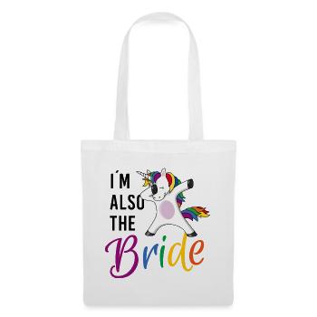 LGBTQ also Bride Einhorn Junggesellinnenabschied - Stoffbeutel - Weiß - Vorne