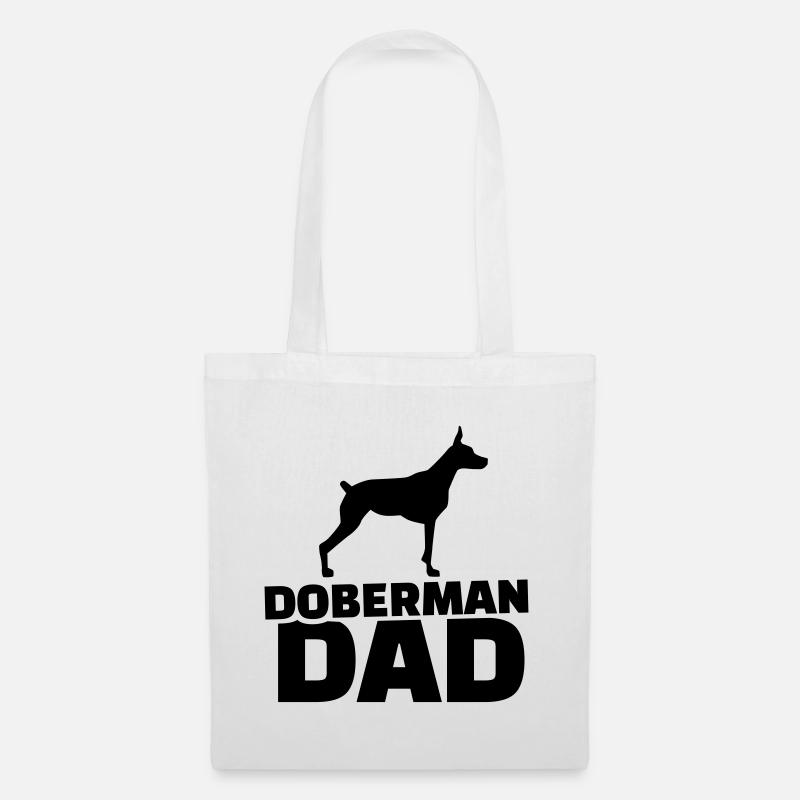 Dobermann - Stoffbeutel - Weiß
