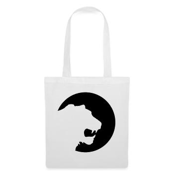 tigre - Sac en tissu - blanc - Devant