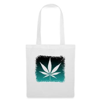 Ganja Weed Kiffen - Stoffbeutel - Weiß - Vorne