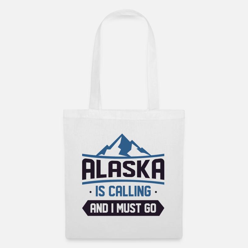 Alaska ruft und ich muss gehen - Stoffbeutel - Weiß