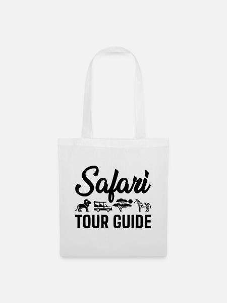 Safari Reiseleiter - Stoffbeutel - Weiß