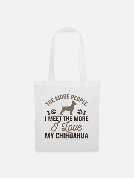 Ich liebe meinen Chihuahua - Stoffbeutel - Weiß