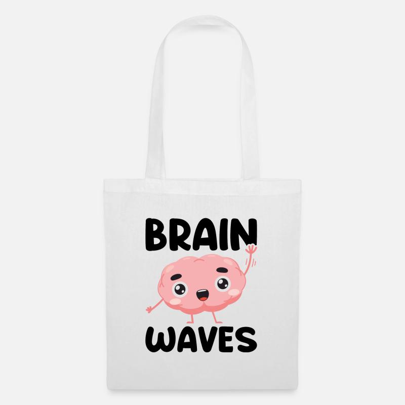 Brain Waves - Tote Bag - white