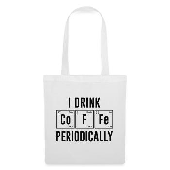 Je bois du café périodiquement - Sac en tissu - blanc - Devant