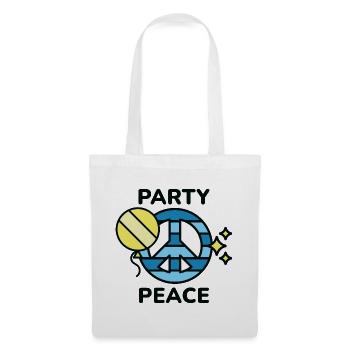 Paix du parti - Sac en tissu - blanc - Devant