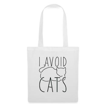 I Avoid Cats - Tote Bag - white - Front