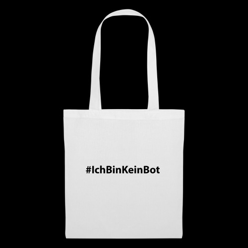 #ichbinkeinbot schwarz - Stoffbeutel