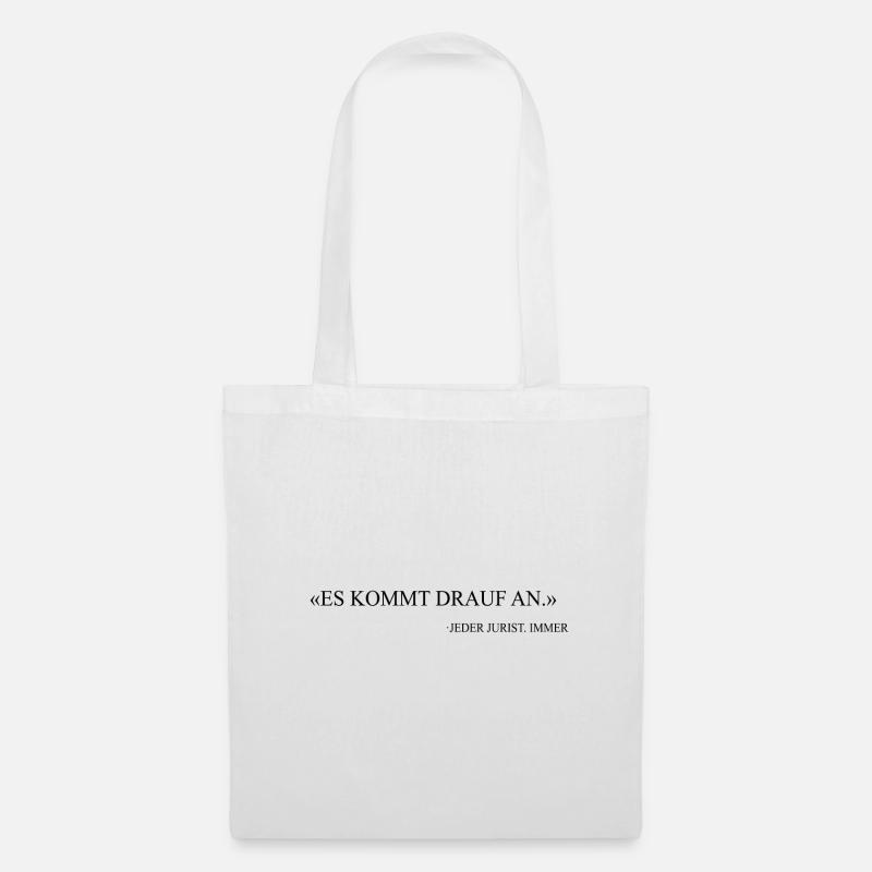 Anwalt lustig Spruch Jurist Geschenk - Stoffbeutel - Weiß