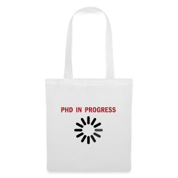 Doctorant en cours disant cadeau - Sac en tissu - blanc - Devant
