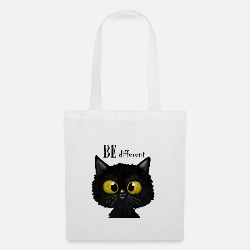 Blackcat - Tote Bag - white