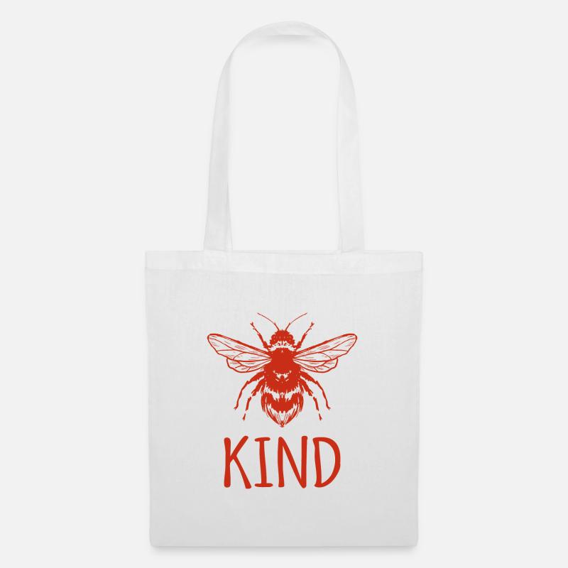 Be Kind Bee Human Rights Feminism - Stoffbeutel - Weiß