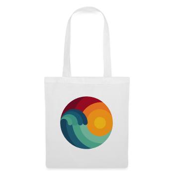 Art Surf Windsurfing Geschenk Kitesurfing - Stoffbeutel - Weiß - Vorne