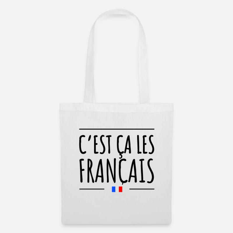 C'est ça les français - Sac en tissu - blanc