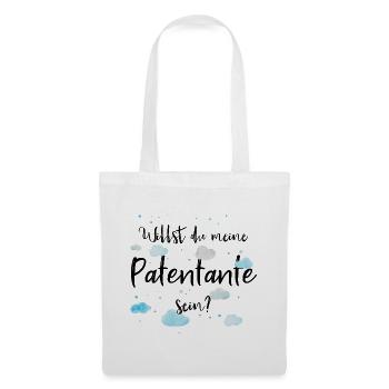 Willst du meine Patentante sein? - Stoffbeutel - Weiß - Vorne