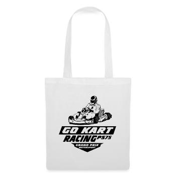 GoKart - Kartsport - Kart - Go Kart - Stoffbeutel - Weiß - Vorne