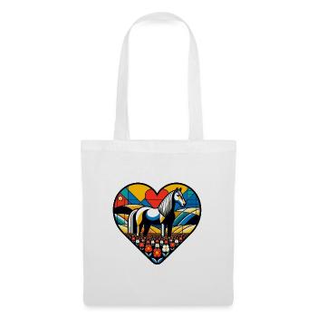 I love horses - Tote Bag - white - Front