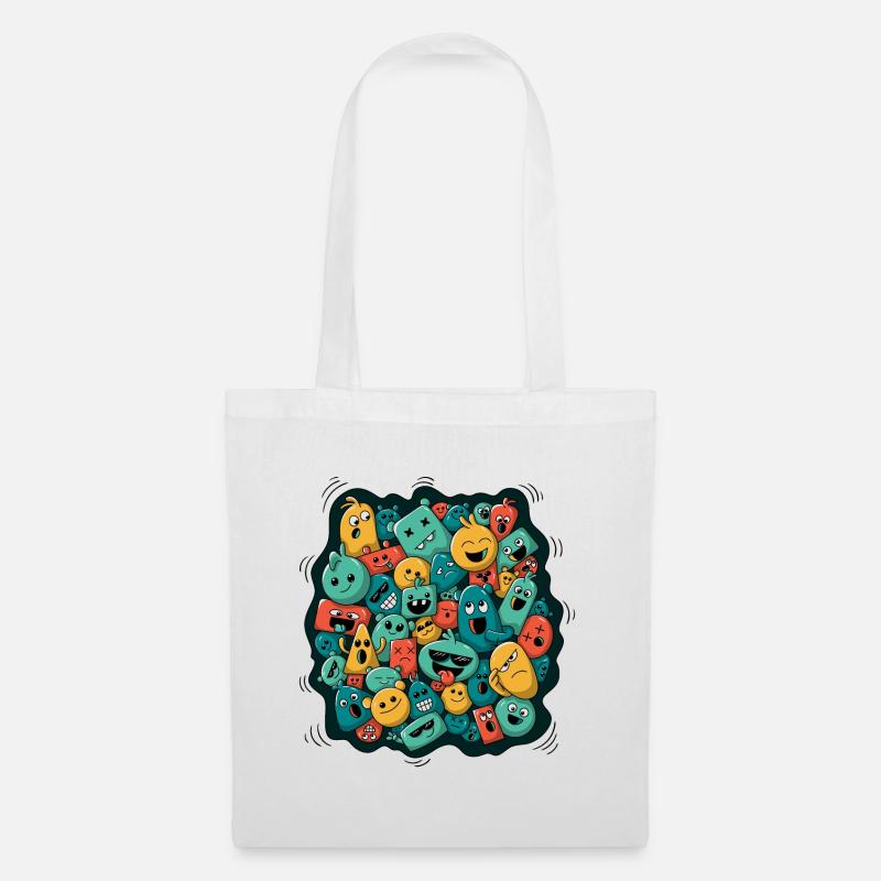 Funny monsters - Tote Bag - white